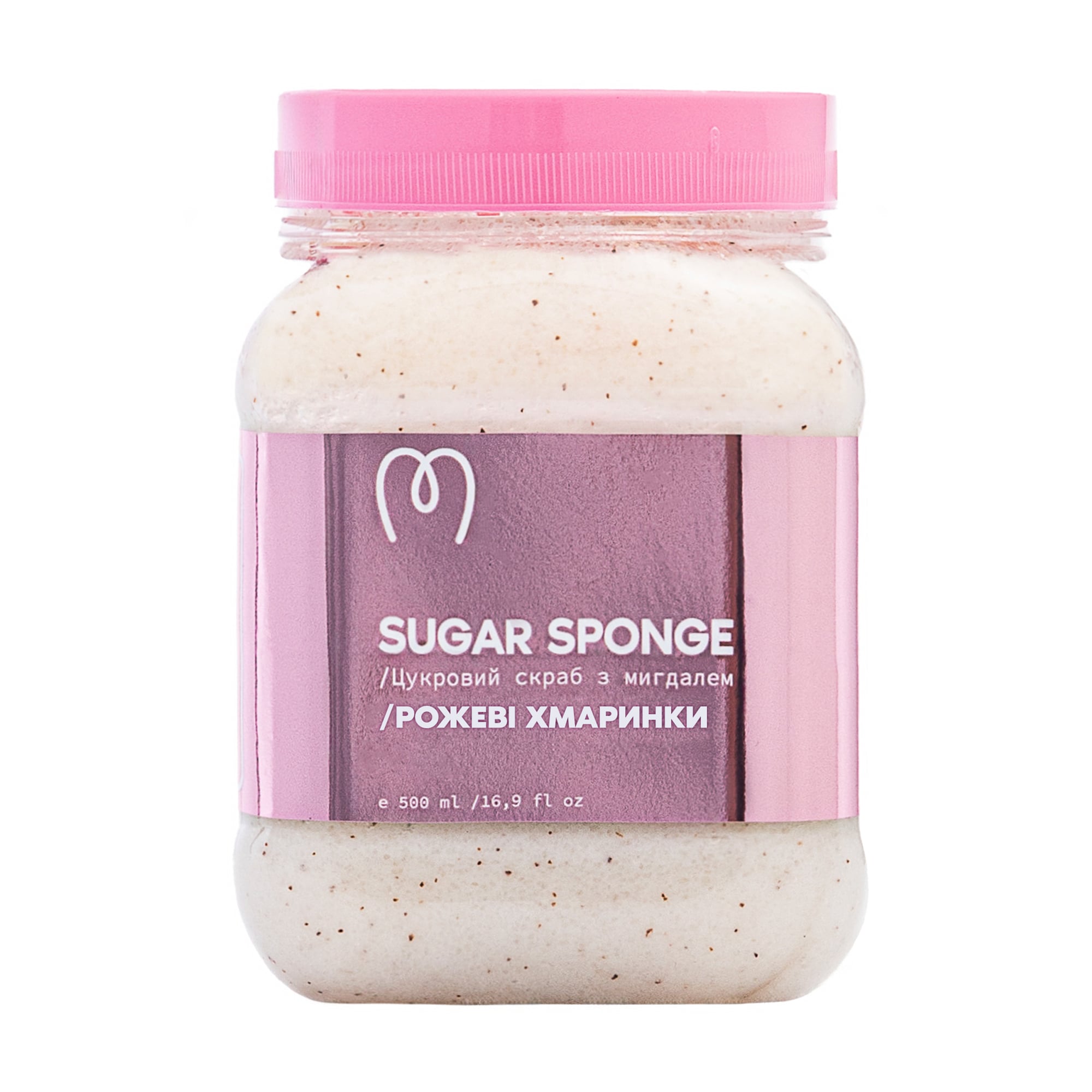 Цукровий скраб для тіла Mary Babe Sugar Sponge Рожеві хмаринки, з мигдалем, 500 мл